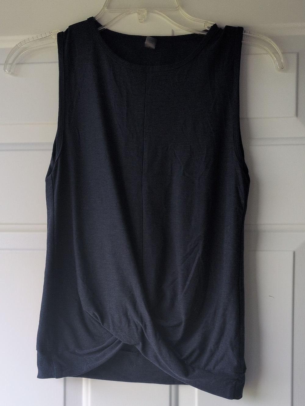 Beyond Yoga Black Twist-Hem Tank Top